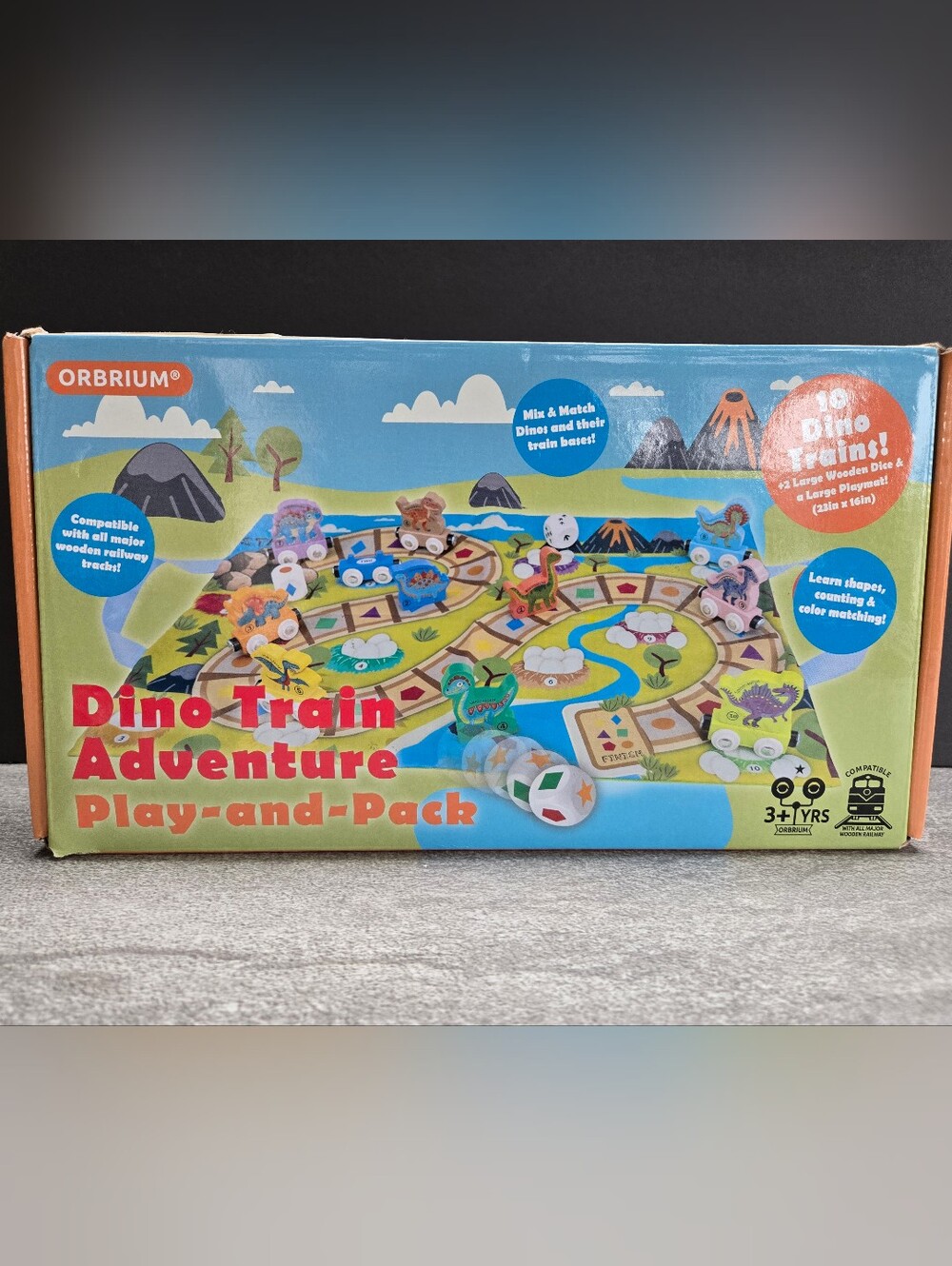 Dino Train Adventure Play-and-Pack - Dinosaur Toy Train Set